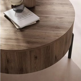 ФРИДА Елегантен Орех – МОДЕРНА ХОЛНА МАСА С ПОВДИГАЩ ПЛОТ И СКРИТО ПРОСТРАНСТВО ЗА СЪХРАНЕНИЕ