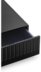 Черна масичка за кафе с 2 чекмеджета Doric - Teulat