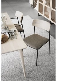 Трапезни столове в бежов и естествен цвят в комплект от 2 бр. Maymont – Rowico