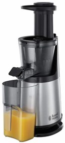 Сокоизстисквачка Slow juicer Russell Hobbs 25170-56, 150 W, 3 сита, 0.7 l,  Обратно движение, Студено пресоване, Инокс/черен