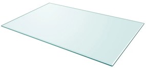 243633 vidaXL Темпериран стъклен плот за маса, правоъгълен, 1000x620 мм
