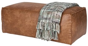 Табуретка от изкуствена кожа в цвят кафяв коняк Rodeo – WOOOD