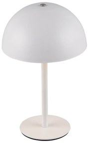 LED настолна лампа в матово бял цвят с метален абажур (височина 21 cm) Munoz – Trio