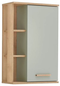 Зелен висящ шкаф за баня в дъб 51x75 cm Set 963 - Pelipal