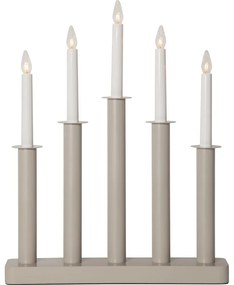 Бежова коледна светлинна украса Plate – Star Trading