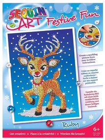 Sequin Art - Изкуство с пайети, Еленчето Руби