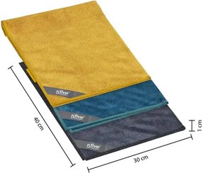 Комплект от 5 кърпи 5five, Микрофибър, 320 gsm