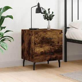827350 vidaXL Нощно шкафче, опушен дъб, 40x35x47,5 см, инженерно дърво