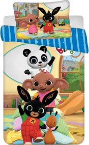 Памучно детско спално бельо 100x135 cm Bing Bunny "Tower" – Jerry Fabrics