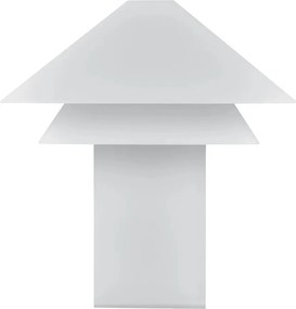 Бяла LED затъмняваща се настолна лампа с метален абажур (височина 33,5 cm) Sanaka – Blomus