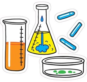 STEM Стикер, Природни науки - Химия, комплект H5, 100 cm, стикер 9
