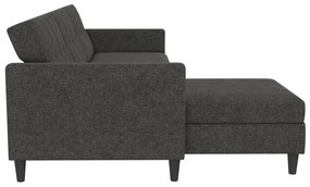 Сив сгъваем ъглов диван Hartford – Støraa