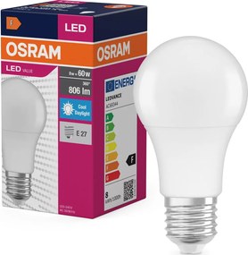 LED крушка A60 E27/8W/230V 6500K - Osram