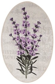 Лилави-бежови килими за баня в комплект от 3 бр. 60x100 cm Lavender – Foutastic