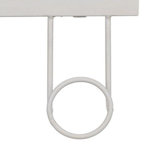 Бяла метална стенна закачалка – Ixia