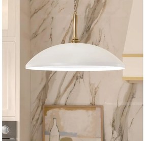 Kichler KL-DELAROSA-P-WH - Пендел DELAROSA 1xE27/60W/230V бял/месинг