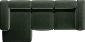 Зелен ъглов диван (ляв ъгъл) Bergamo – Cosmopolitan Design