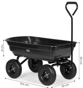 Градинска транспортна количка 75L
