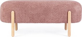 Теракотена подплатена пейка от прежда с примки от букле Dayla – Bizzotto