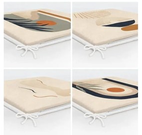 Възглавници за сядане в комплект от 4 бр. 42x42 cm Illustrated Arch – Mila Home