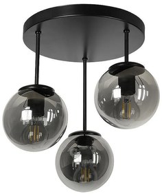 Полилей ГАЛА, черен/сив, 3xE27