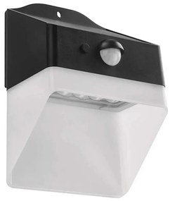 LED соларен стенен фенер LUMI LED/3,7W IP65 сензор черен