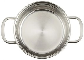 Тенджера Zwilling Pico 66653120, 1 л, 12 см, Стъклен капак, Неръждаема стомана 18/10, Фурна и Индукция, Сребрист