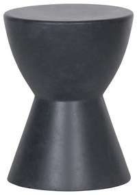 Антрацитно-сива табуретка подходяща за употреба на открито, ø 35 cm Dover - WOOOD