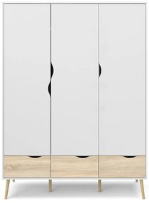 Бял гардероб 147x200 cm Oslo - Tvilum