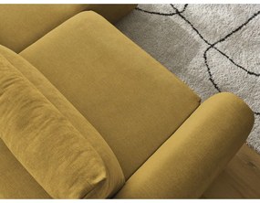 Ъглов диван в цвят жълта охра Aden – Bobochic Paris