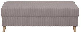 Табуретка от сив велур Ariella - Ropez