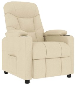 339101 vidaXL Масажен стол, кремав, текстил