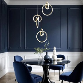 Висяща LED лампа G072-3CPR Gold