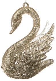 Пластмасова Коледна украса 10 cm Swan – Dakls