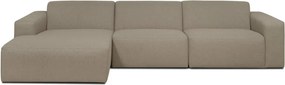 Бежов ъглов диван (ляв ъгъл) Roxy - Scandic