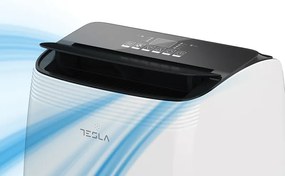Разопакован: Мобилен климатик Tesla TTMYW-12CHW, 12000 BTU, Клас А, Wi-Fi, I sleep, 3 скорости, LED дисплей, Дистанционно, Бял