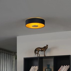 Модерна таванна лампа черен кадифе вкл. LED 3-степенно димиране - Bredow