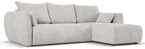 Светлосив ъглов диван (десен ъгъл) Matera - Cosmopolitan Design