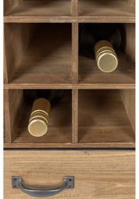 Шкаф за вино, изработен от елхово дърво Edgar - White Label