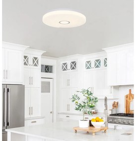 Бяло LED осветително тяло за таван 38x38 cm Sunny – Candellux Lighting