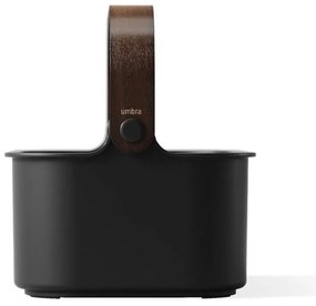 Черен органайзер за баня от рециклирана пластмаса Bellwood – Umbra