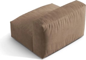 Светлокафяв кадифен модул за диван (среден модул) Martina – Micadoni