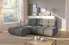 Ъглов Диван Лимо - Тъмно Сив - Ляв