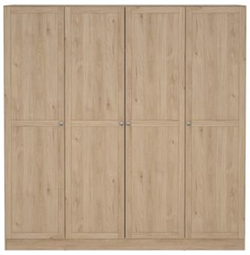 Гардероб с дъбов декор в естествен цвят 195,5x200 см Billund - Tvilum