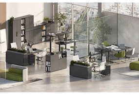 Нисък скрин в антрацит 161x101 cm Mailand - Germania