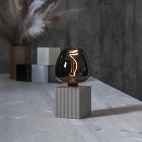 Светлосива основа за лампа 10 cm Box - Star Trading