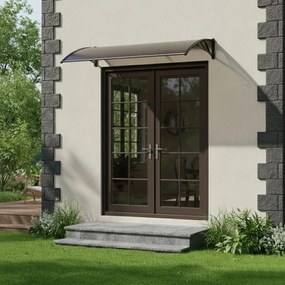 Поликарбонатен покрив над входната врата - дим Ширина: 100 см | Дължина: 150 см