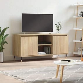 827007 vidaXL ТВ шкаф, сонома дъб, 104x35x50 см, инженерно дърво