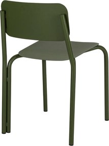 Зелен градински стол метален Kei – noo.ma