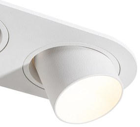 Set van 6 inbouwspots wit GU10 35mm kantelbaar 2-lichts - Installa
